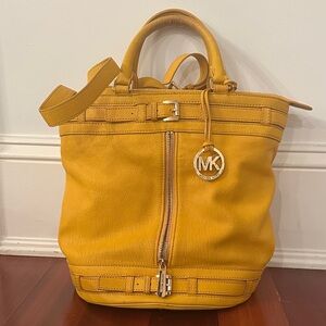 Michael Kors Yellow Tote Bag